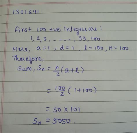 sum of odd integers from 1 to 100